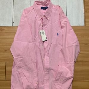 NWT Pink Polo Ralph Lauren Classic Fit Long-sleeve Button-down